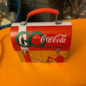 NWT Coca Cola tin box looks like lunch pail